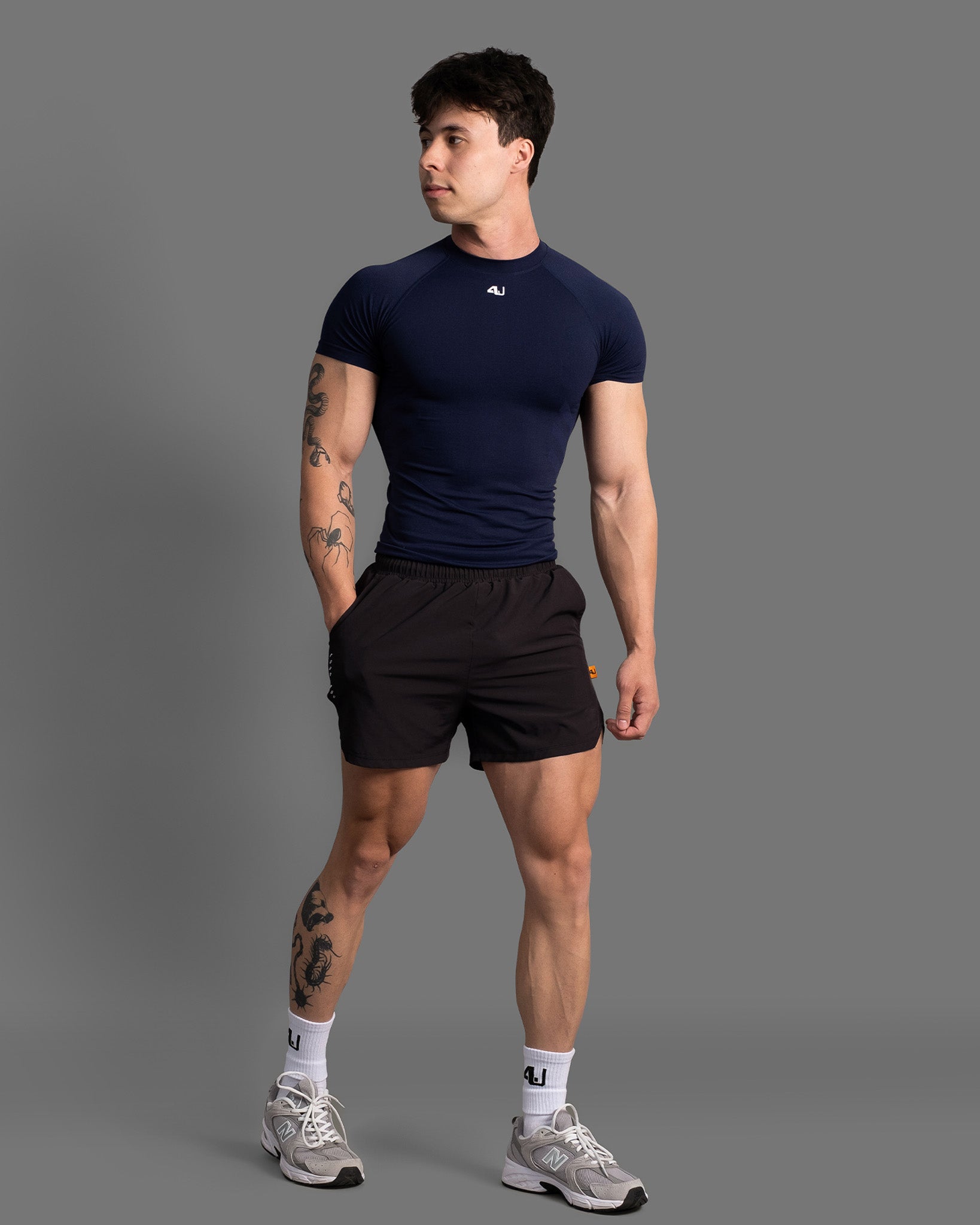 Men's Midnight Navy compression tee