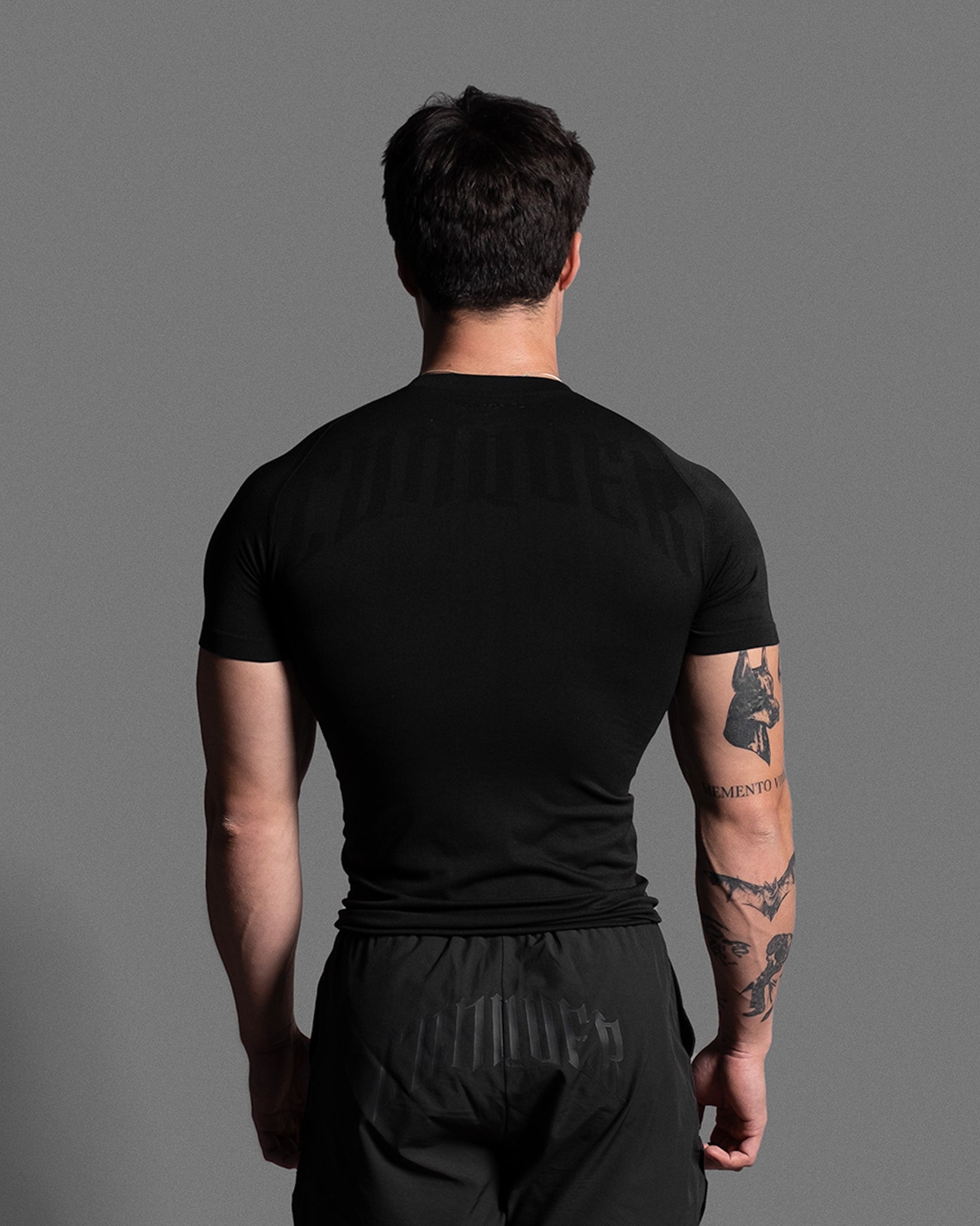 Men's Onyx Black compression tee 