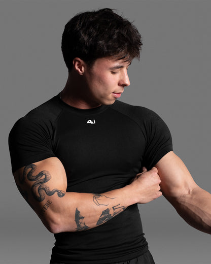 Men's Onyx Black compression tee 