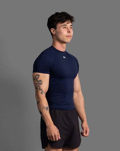 Men's Midnight Navy compression tee 