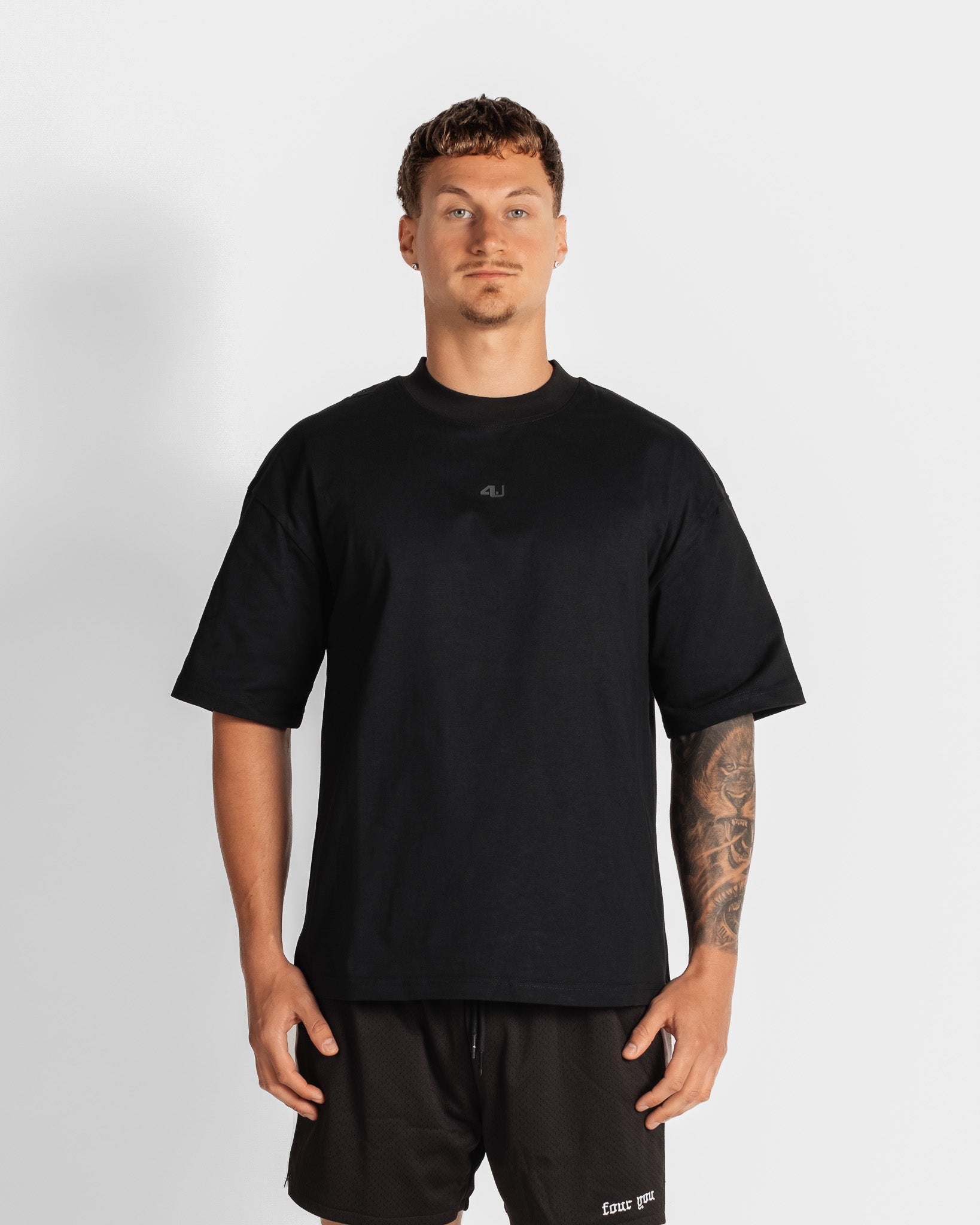 Men's grey graphic tee — 4U Activewear Four You front 