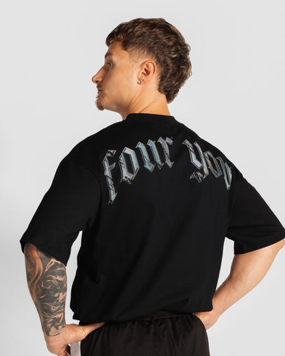 Men's black graphic tee lifestyle — 4U Activewear Four You 
