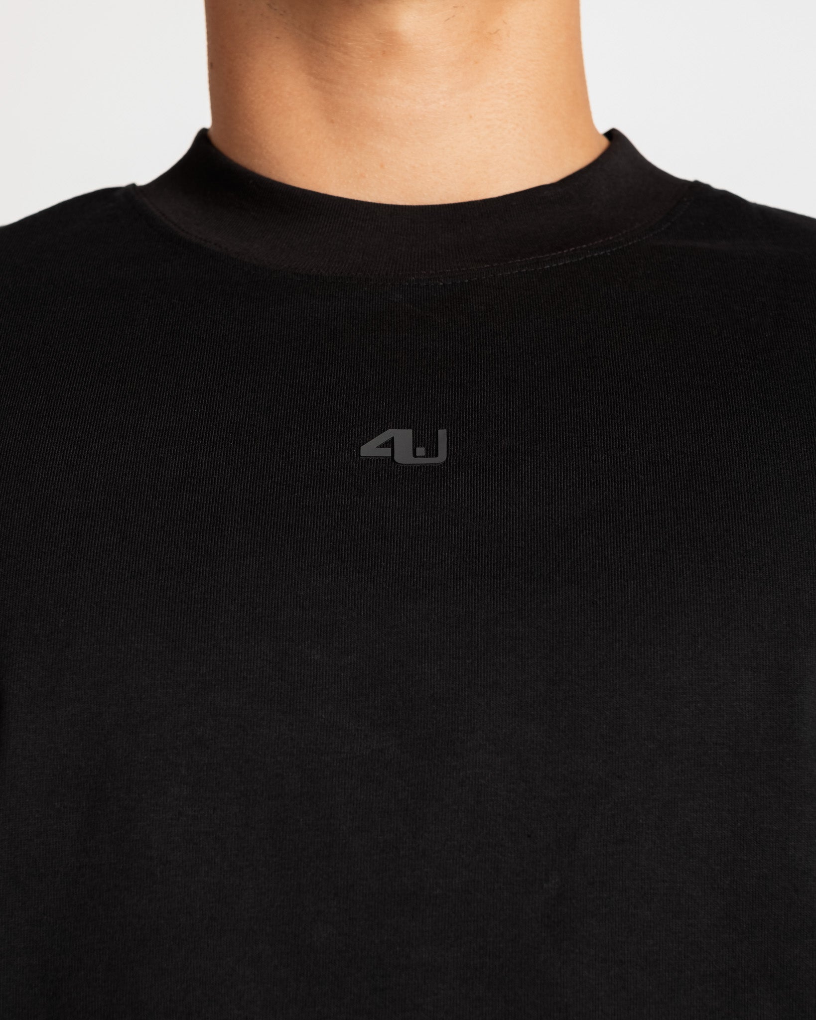 Men's grey graphic tee detail — 4U Activewear Four You 
