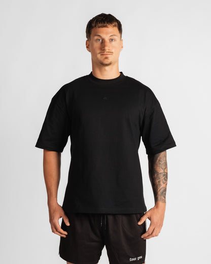 Men's black graphic tee — 4U Activewear Four You front 